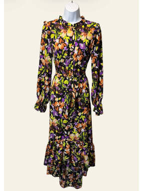 Misguided Floral high low Dress